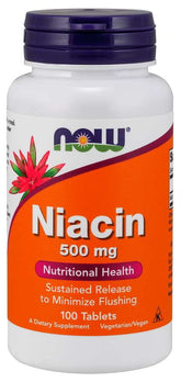 Vitamin B3 Niacin Niacin 500 MG 100 Tabletten NOW FOODS